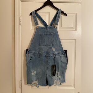 Savi Parker New York Maternity Overalls. Shorts. XL. NWT.